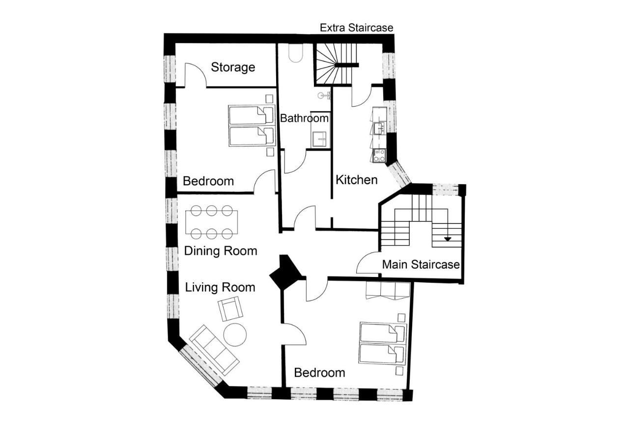 Spacious Tivoli Gardens Apartment W 3 Bedrooms Copenhague Extérieur photo